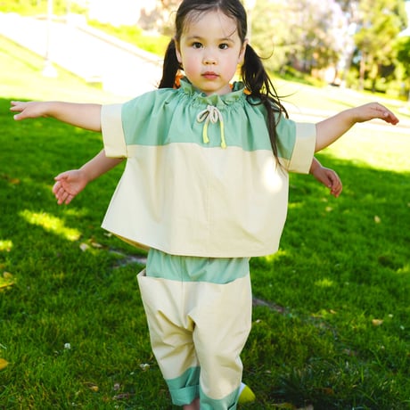 NAMUUU_AIR BALLOON TOP(APPLE GREEN) / 2-3years