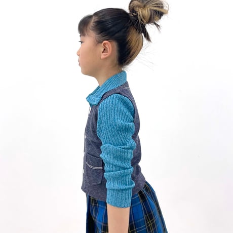 70s denim vest / 3years (dead stock)