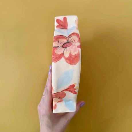 Celia Wood_SLAB VASES (yellow bird,pink bird)