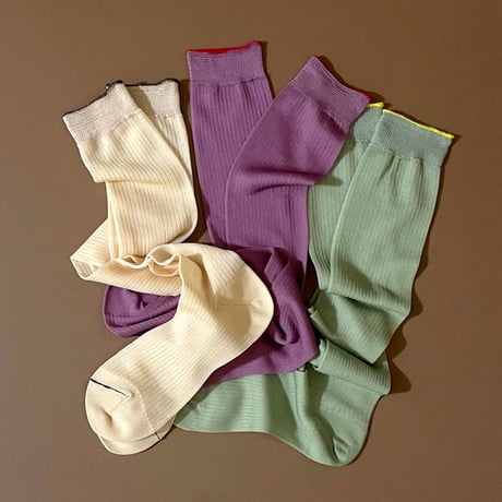 2e CHESTS×MARCOMONDE_LADYS socks (L.Green)