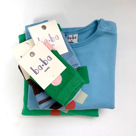 Ba*Ba kidswear_Long Sleeve (GREEN) / 98,104cm