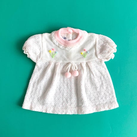 flower knitting dress
