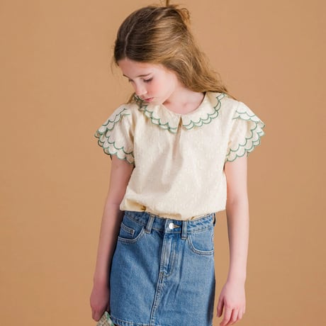 BALC_ADÈLE BLOUSE(PINK,WHITE) / 6years