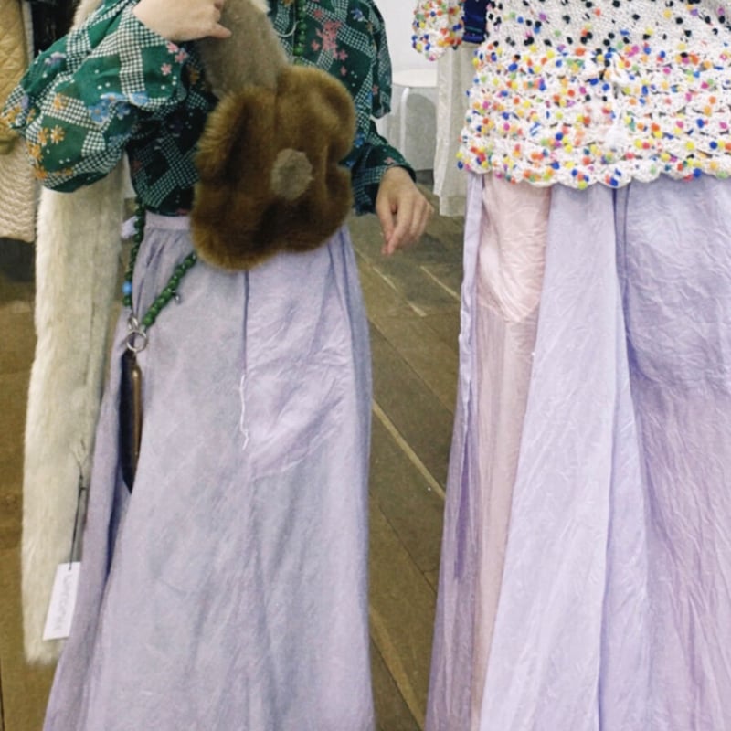 WANDMEE_FLOWER FUR STOLE | 2e CHESTS