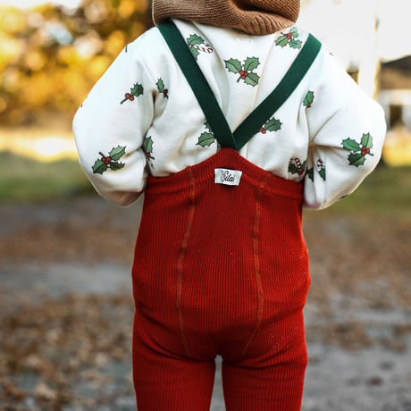 SILLY Silas Footless Collection_Maple Leaf × Dark Forest Green