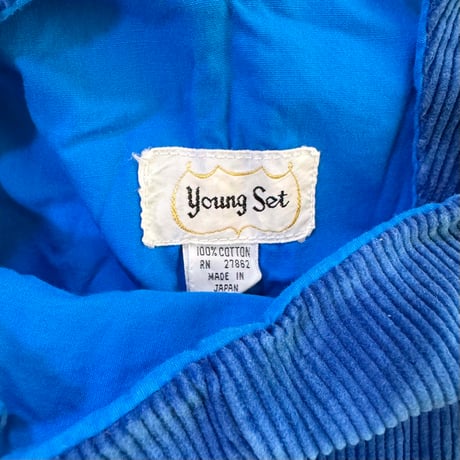 70s corduroy overalls (Blue,Brown) / 4years