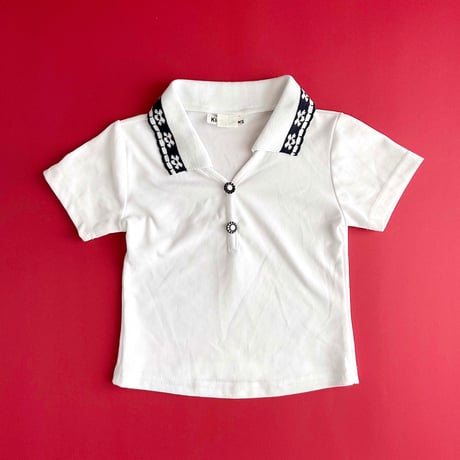 flower polo shirts (dead stock) / 3-4years