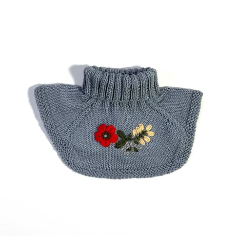RKO_Embroidery Scarf (GREY/PINK/GREEN) / 1-3,3-5years