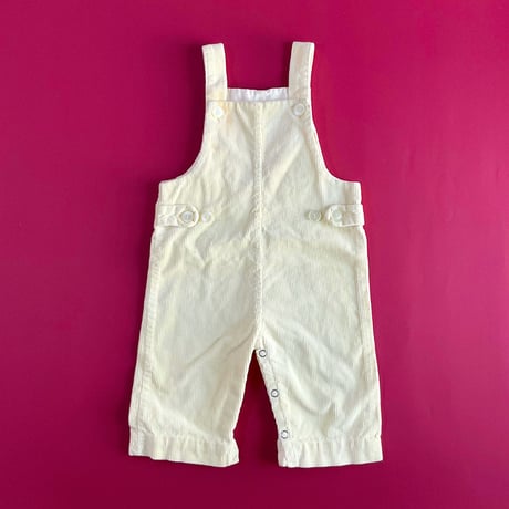 cream lemon overalls / 18months