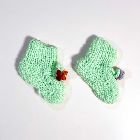 knitting hat&booties set
