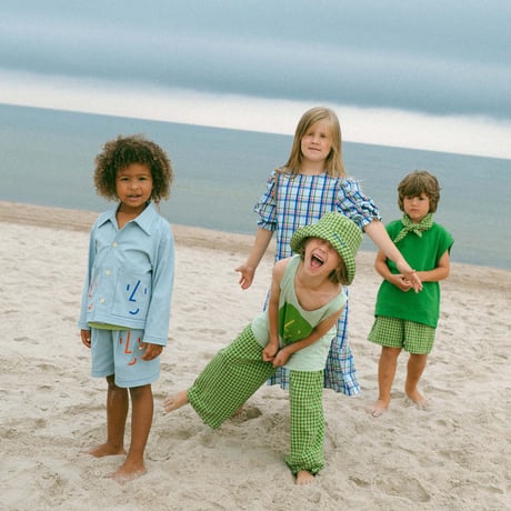 OXOX CLUB_Utility Cotton Shorts (Matcha green,Dusty blue) / 86-92,98-104,110-116,122-128cm