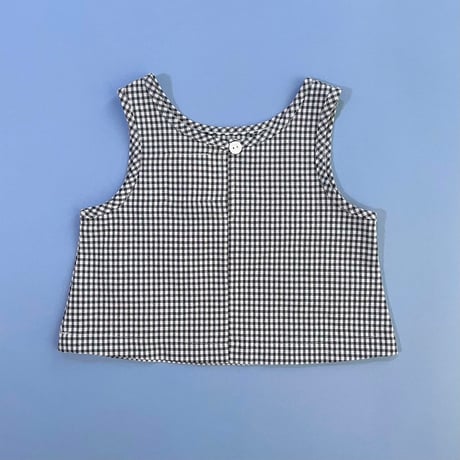 OXOX CLUB_SLEEVELESS CHECK TOP / 86-92,98-104,110-116cm