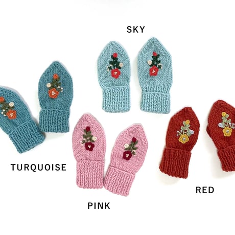 RKO_Mittens (PINK/SKY) / 1-2years