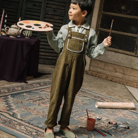 BALC_Salopette (OLIVE&BLUE) / 3,4,6years