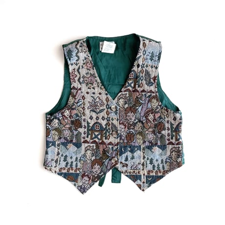 jacquard vest&skirt set / 8years
