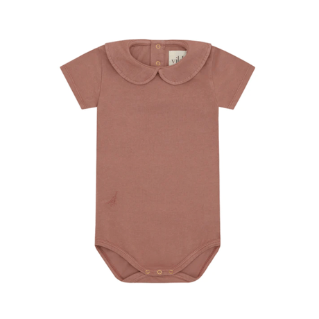 Vild-House of Little_COLLARED BODYSUIT (NATURAL ECRU/NATURAL PINK) / 3-6,9-12months