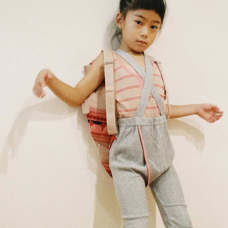 LIGNE NOIRE ENFANTS_ TANK TOP STRIPES (Vintage Pink/Multi) / 6years
