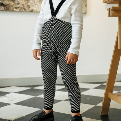 SILLY Silas Footless Collection_Black × White Checked