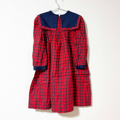 plaid dress / 6years (dead stock)