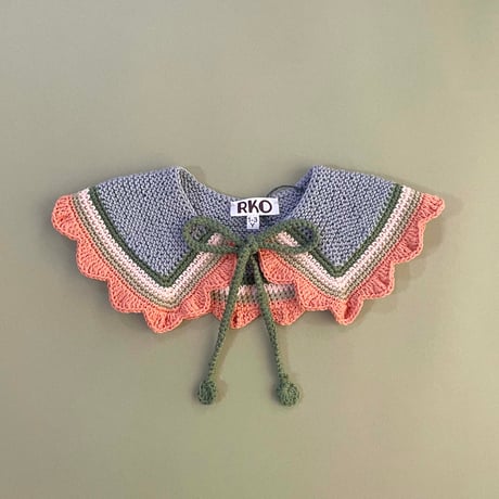 RKO_Cotton Collar (Peach,Grey) / 3-5,6-7years