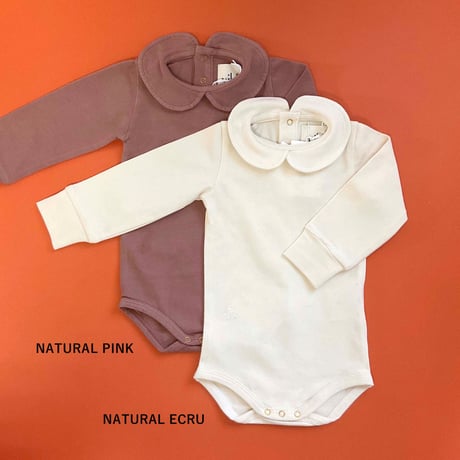 Vild-House of Little_COLLARED BODYSUIT (NATURAL PINK) / 3-6months