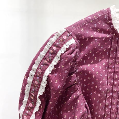 70s flower handmade dress