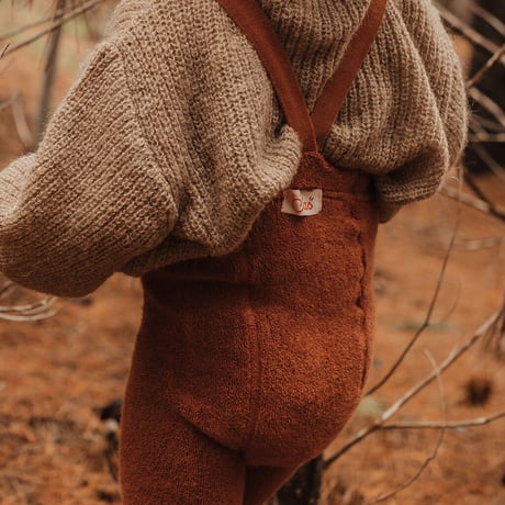 SILLY Silas Teddy Warmy Footless Collection_Cinnamon