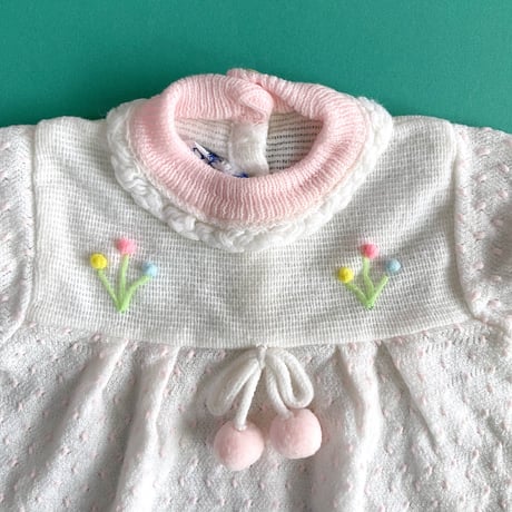 flower knitting dress
