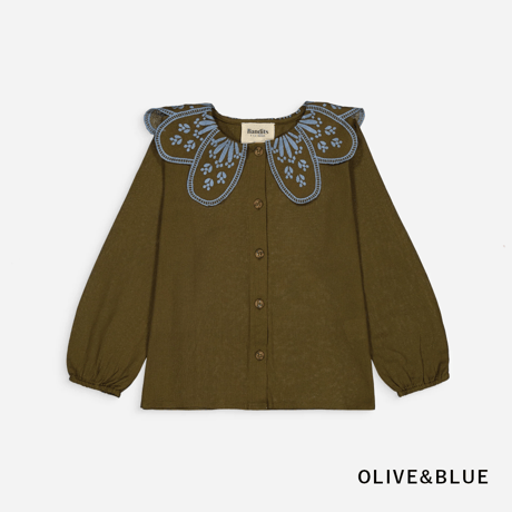 BALC_Blouse (WHITE&ORANGE) / 4years