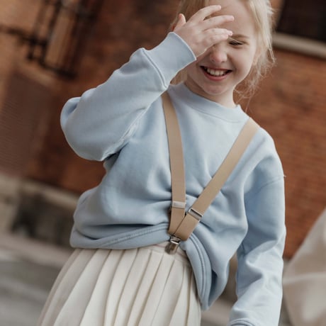 SILLY Silas Retro V braces_Sand Brown,Chocolate Brown / 4-8years
