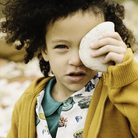 Vild-House of Little_COLLARED SHIRT (EMERALD GREEN/NAVY BLUE) / 3-4,5-6years