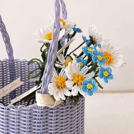 La Fleur Perlélite_Beads Flower (Forget me not,Daisy)