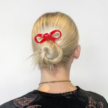 CHUNKS_Bow Hairpin (Cherry)