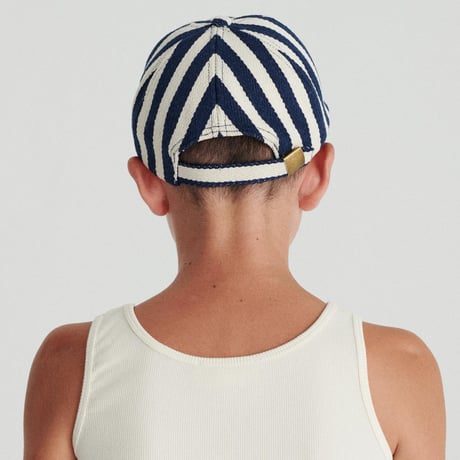 TRUE ARTIST_Cap (Yellow Stripes,Navy Blue Stripes) / 54,58cm