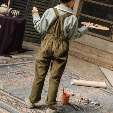 BALC_Salopette (OLIVE&BLUE) / 3,4,6years