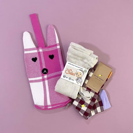 LIGNE NOIRE E. _ RABBIT BAG (PINK)