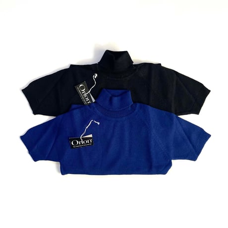 70s turtle neck knitting tops (dead stock) _BLUE / 6years