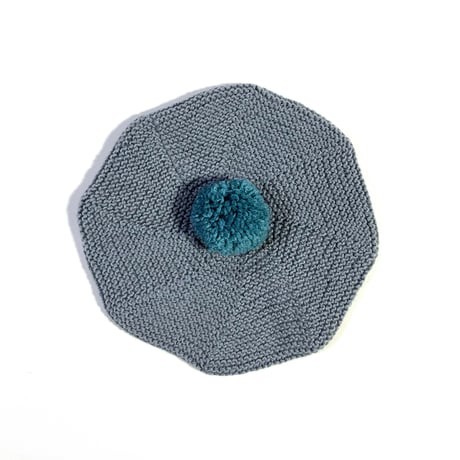 RKO_Beret Hat (GREY/RED) / 3-5years