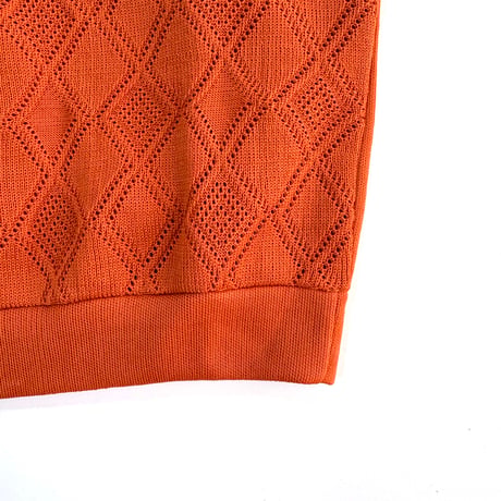 70s polo shirts (Orange,Blue,Brown) / 6years・116cm (dead stock)