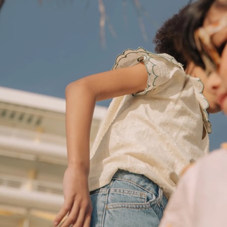 BALC_ADÈLE BLOUSE(PINK,WHITE) / 6years