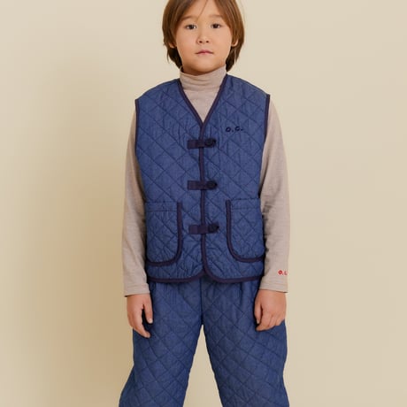 OXOX CLUB_QUILTED DENIM VEST / 86-92,98-104,110-116cm
