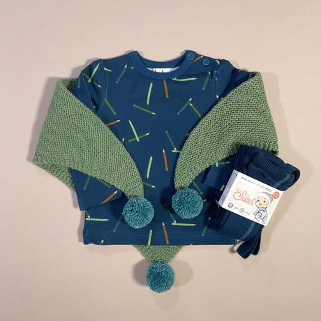 RKO_Triangle Scarf (ORANGE) / 1-6years