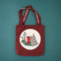 quilted tote bag