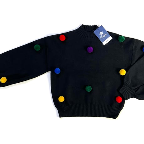 dots sweater (dead stock) / 130cm