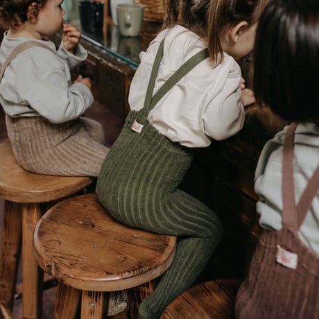 SILLY Silas Granny Teddy Warmy Tights Collection_Olive