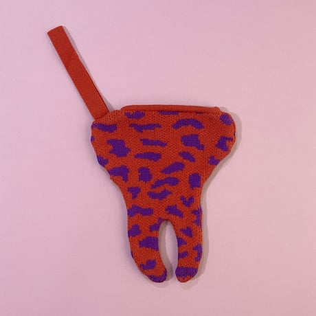 LIGNE NOIRE E. _ TOOTH BAG (SHOCK BLUE/ORANGE)
