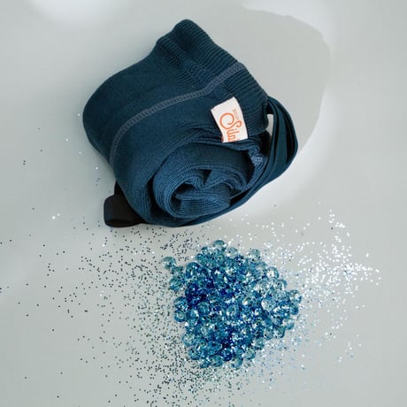 SILLY Silas Wooly Warmy Footless Collection_Blue Sapphire
