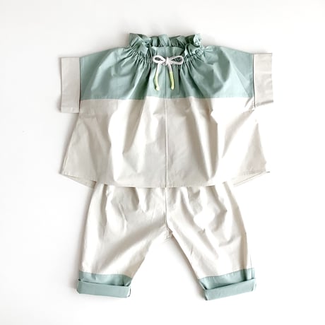 NAMUUU_AIR BALLOON TOP(APPLE GREEN) / 2-3years