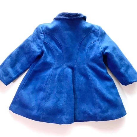 70s blue coat&pants&hat set
