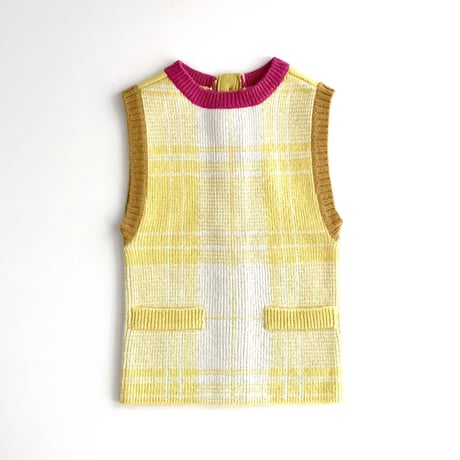 LIGNE NOIRE ENFANTS_ TARTAN DRESS (RED/Yellow) / 1,2,4years